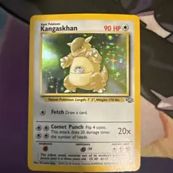 Pokemon TCG Kangaskhan Jungle 5/64 Holo Unlimited Holo Rare - Image 1