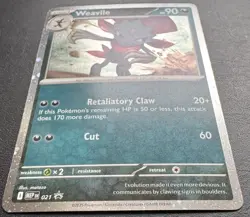 Weavile MEP 021 Black Star Cosmo Holo Promo Pokemon TCG NM - Image 2