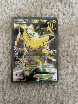pokemon pikachu ex full art black star promo xy124 - Image 1