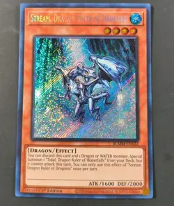 Yu-Gi-Oh! Stream, Dragon Ruler Of Droplets Secret Rare BLMM-EN122 1st Edition NM - Image 1
