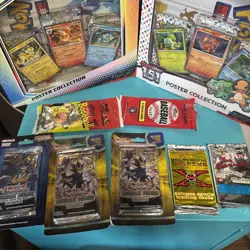 Pokemon Sealed Lot Mega Evolution 151 Prismatic Phantasmal Flames Yu-Gi-oh - Image 3