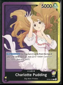 One Piece TCG Charlotte Pudding (Leader) OP08-058 Two Legends - Image 1