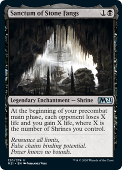 Sanctum of Stone Fangs FOIL Core Set 2021 / M21 PLD Black Uncommon CARD ABUGames - Image 1