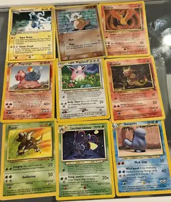 Vintage Pokemon Card Lot WOTC Base Fossil Gym Heroes Neo Mixed LP MP - Image 1