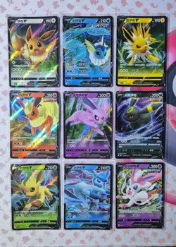 Pokemon Gem Pack Vol 2 Complete V Set All 9 Eeveelution Cards Chinese - Image 1