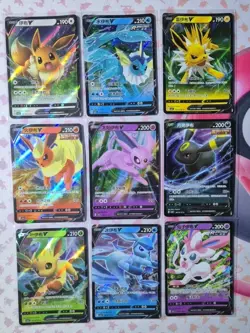 Pokemon Gem Pack Vol 2 Complete V Set All 9 Eeveelution Cards Chinese - Image 3