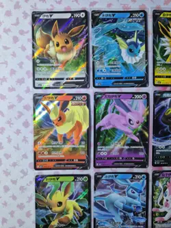 Pokemon Gem Pack Vol 2 Complete V Set All 9 Eeveelution Cards Chinese - Image 5