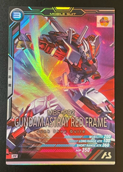 Gundam ARSENAL BASE Card AB02-031(M) GUNDAM ASTRAY RED FRAME BANDAI Prism JAPAN - Image 1