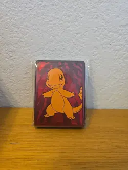Pokemon Obsidian Flames Charmander ETB Card Sleeves 65 Count New Sealed - Image 1