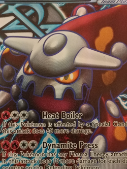Pokemon TCG Heatran EX Team Plasma Full Art Plasma Freeze Card 109/116 - Image 5