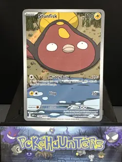 Pokemon Card Stunfisk 118/086 White Flare Illustration Rare Near Mint - Image 1