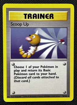 Pokemon Card Scoop Up Base Set Rare 78/102 Near Mint - Image 1
