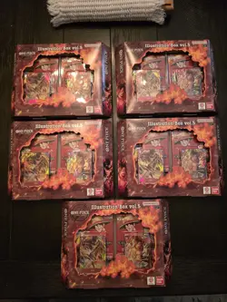 One Piece Card Game Illustration Box Vol. 5 And 6 Sealed Five Of Each Set - Image 1