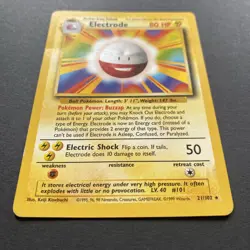 Pokemon Card Electrode Base Set Rare 21/102 Stage 1 Mint - Image 4