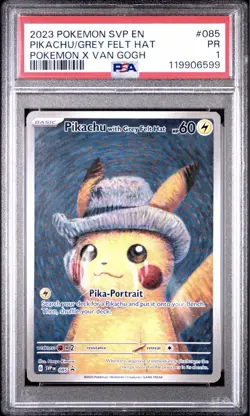 PSA 1 Pikachu Van Gogh with Grey Felt Hat Promo Card - Image 1