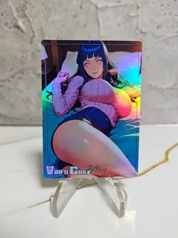 Hinata Trading Card Waifu Goddess Story Anime Girl holo Karte Manga Full Art - Image 1