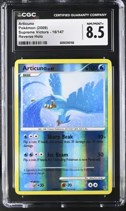 CGC 8.5 Articuno 2009 Supreme Victors 16/147 Reverse Holo Pokemon Card - Image 1