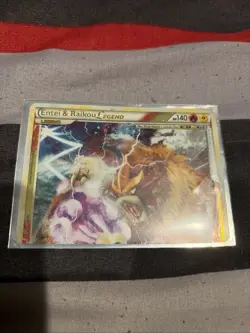 Pokemon TCG Entei Raikou Legend Unleashed Holo Top Card - Image 1