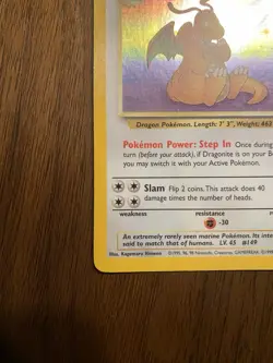 Pokemon TCG Dragonite Fossil Holo Unlimited Rare Card 4/62 - Image 5