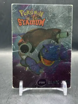 POKEMON - Blastoise #09 2000 Danone Stadium Card Promo Exclusive Nintendo Foil - Image 1