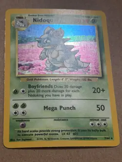 *No Symbol Error* Pokemon TCG English LP Nidoqueen 7/64 Jungle Holo Rare Card - Image 2