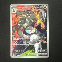 Pokemon TCG Team Rockets Houndoom Illustration Rare Card 191/182 Destined Rivals - Image 2