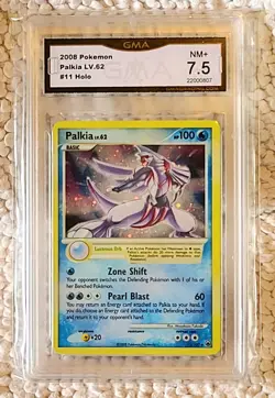 Palkia Cosmos Holo 11 Majestic Dawn Pokemon Card GMA GRADED 7.5 NM+ RARE FIND - Image 1