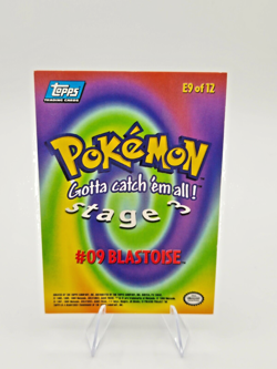 Pokemon Card Blastoise Topps The First Movie E9 of 12 Stage 3 Blue Logo Base NM - Image 2