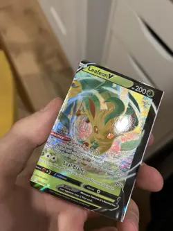 Pokemon MISCUT ERROR Leafeon V 007/203 Evolving Skies Card NM Square Cut Corners - Image 3