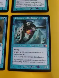 Whirler Rogue,Thopter Spy Network,MAster of Etherium,Ethersworn Adjud MTG 4Card - Image 2