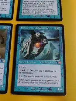 Whirler Rogue,Thopter Spy Network,MAster of Etherium,Ethersworn Adjud MTG 4Card - Image 3
