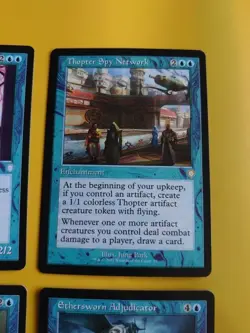 Whirler Rogue,Thopter Spy Network,MAster of Etherium,Ethersworn Adjud MTG 4Card - Image 4