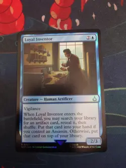 MTG Loyal Inventor (Foil) [Assassin's Creed, Near Mint] - Image 1