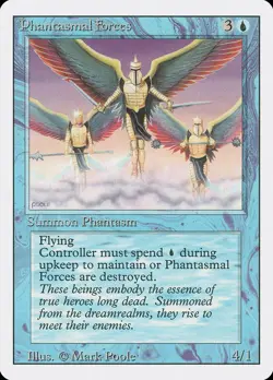 MTG Phantasmal Forces x4 Revised Edition Uncommon NM Playset - Image 1