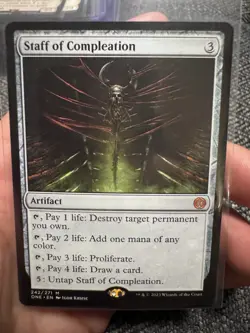 Staff of Compleation 242 Phyrexia: All Will Be One ONE MTG Magic - Image 1