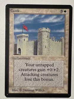 Magic the Gathering MTG Beta Castle NM (Beta Bob) - Image 1