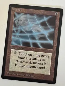 Magic the Gathering MTG Beta Soul Net NM (Beta Bob) - Image 1