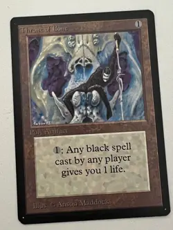 Magic the Gathering MTG Beta Throne of Bone NM (Beta Bob) - Image 1