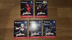 Spider-Man MTG Welcome Deck Set SDCC Exclusive (Set Of 5 Decks) Magic Gathering - Image 1