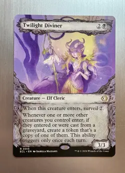 Twilight Diviner - 315 - MTG: Lorwyn Eclipsed - Fable Frame - Showcase - Regular - Image 1