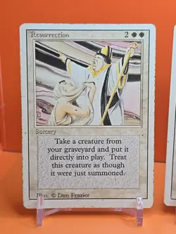 ⚪⚪⚪ (4) 1994 Magic The Gathering RESURRECTION REVISED 3RD EDITION PLAYED ⚪⚪ - Image 2