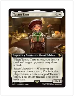 1x Tataru Taru, Extended Art, Final Fantasy, Magic the Gathering MTG NM - Image 1