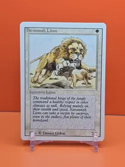 ⚪⚪⚪ 1994 MAGIC THE GATHERING SAVANNAH LIONS REVISED 3RD EDITION PLAYED ⚪⚪3 - Image 1