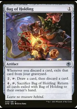 X 1 Bag of Holding NM Adventures in The Forgotten Realms 240 MTG Magic - Image 1