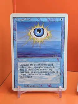 🔵🔵🔵 (4) 1994 MAGIC The Gathering THOUGHTLACE REVISED 3RD EDITION PLAYED 🔵🔵2 - Image 2
