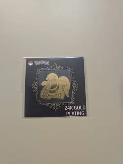 Lickitung 24k Gold Plated Sticker Korean Striking Candy Pokemon - Image 1