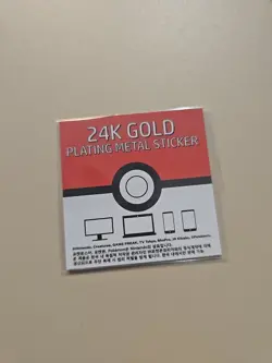 Lickitung 24k Gold Plated Sticker Korean Striking Candy Pokemon - Image 2