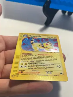 Ampharos Holo Rare 2/165 Expedition Pokemon - Moderately/Light Played - Image 2
