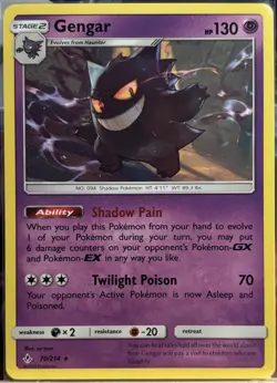 Pokemon - Gengar 70/214 - Unbroken Bonds Non Holo Rare - VLP - Image 1