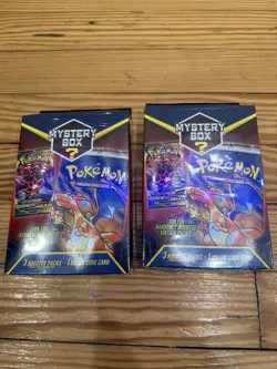 POKEMON Mystery Box Walmart Hanger (3 Booster Packs) SEALED Lot Of X2 - Image 1